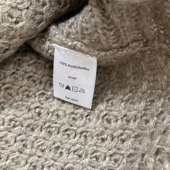 VENUS Tan Fuzzy Knit Pullover Sweater Lace Up Sides Fall winter Casual Small - Picture 8 of 8